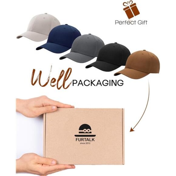 Mens Baseball Cap Adjustable Washed Cotton Golf Dad Hat Plain Classic Hats - Picture 6 of 8